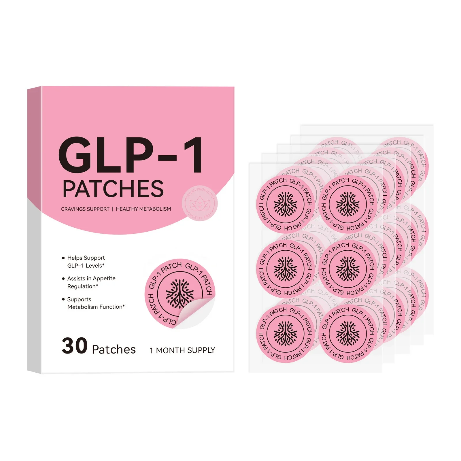 GLP-1 BODY PATCHES Original 30 pcs | Made from pure plants for appetite control | metabolism support | maintain energy
GLP-1 BODY PATCHES Original 30 pcs | Made from pure plants for appetite control | metabolism support | maintain energy