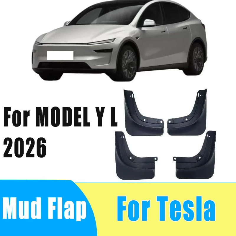4pcs Automotive Tire Mudguard Waterproof Prevent Mud Splashing Car Mud Flap Fender Trim Accessories For Tesla MODEL Y L 2026
4pcs Automotive Tire Mudguard Waterproof Prevent Mud Splashing Car Mud Flap Fender Trim Accessories For Tesla MODEL Y L 2026