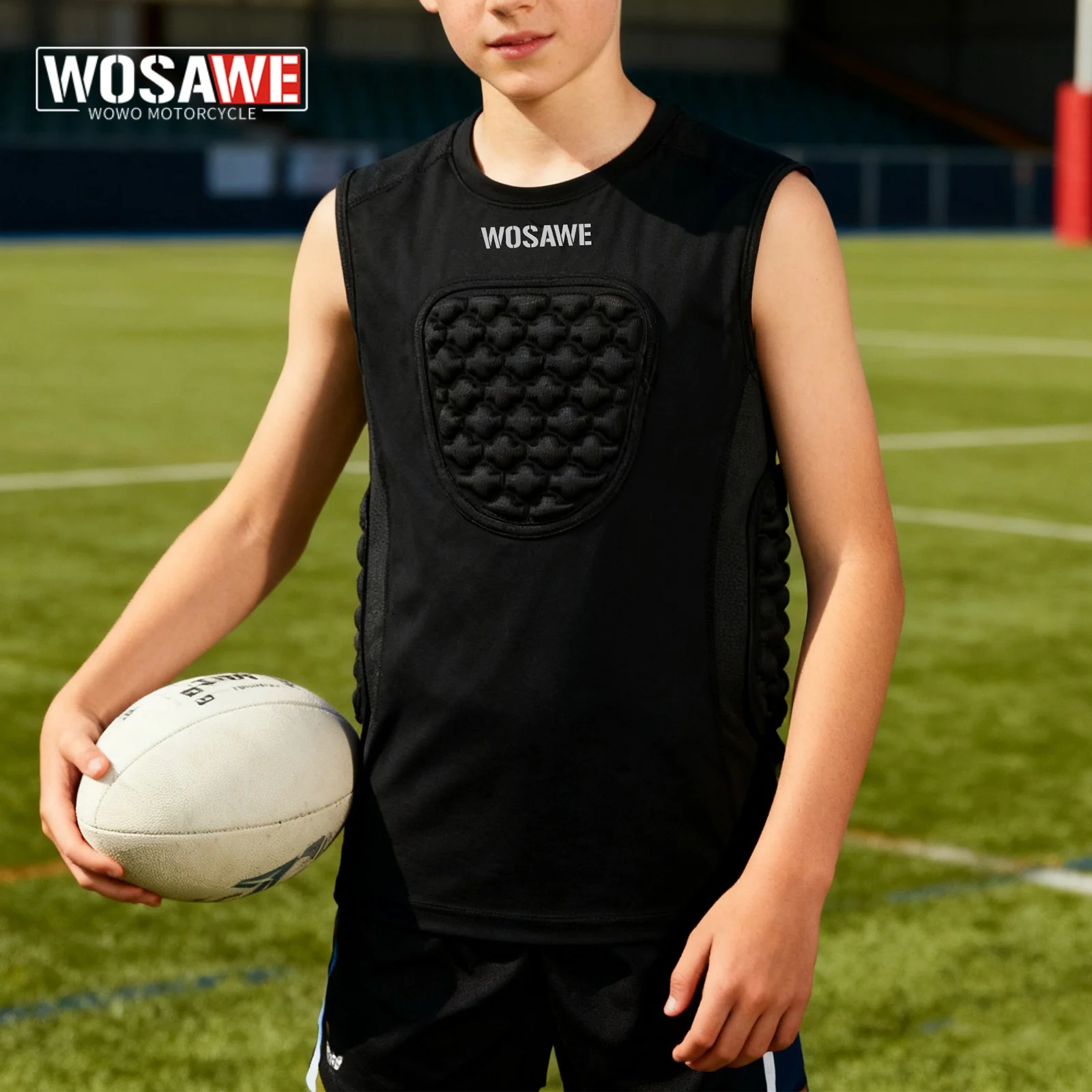 WOSAWE Youth Baseball Chest Padded Shirt Compression Shirt Softball Football Lacrosse Rib Heart Sternum Padded
WOSAWE Youth Baseball Chest Padded Shirt Compression Shirt Softball Football Lacrosse Rib Heart Sternum Padded