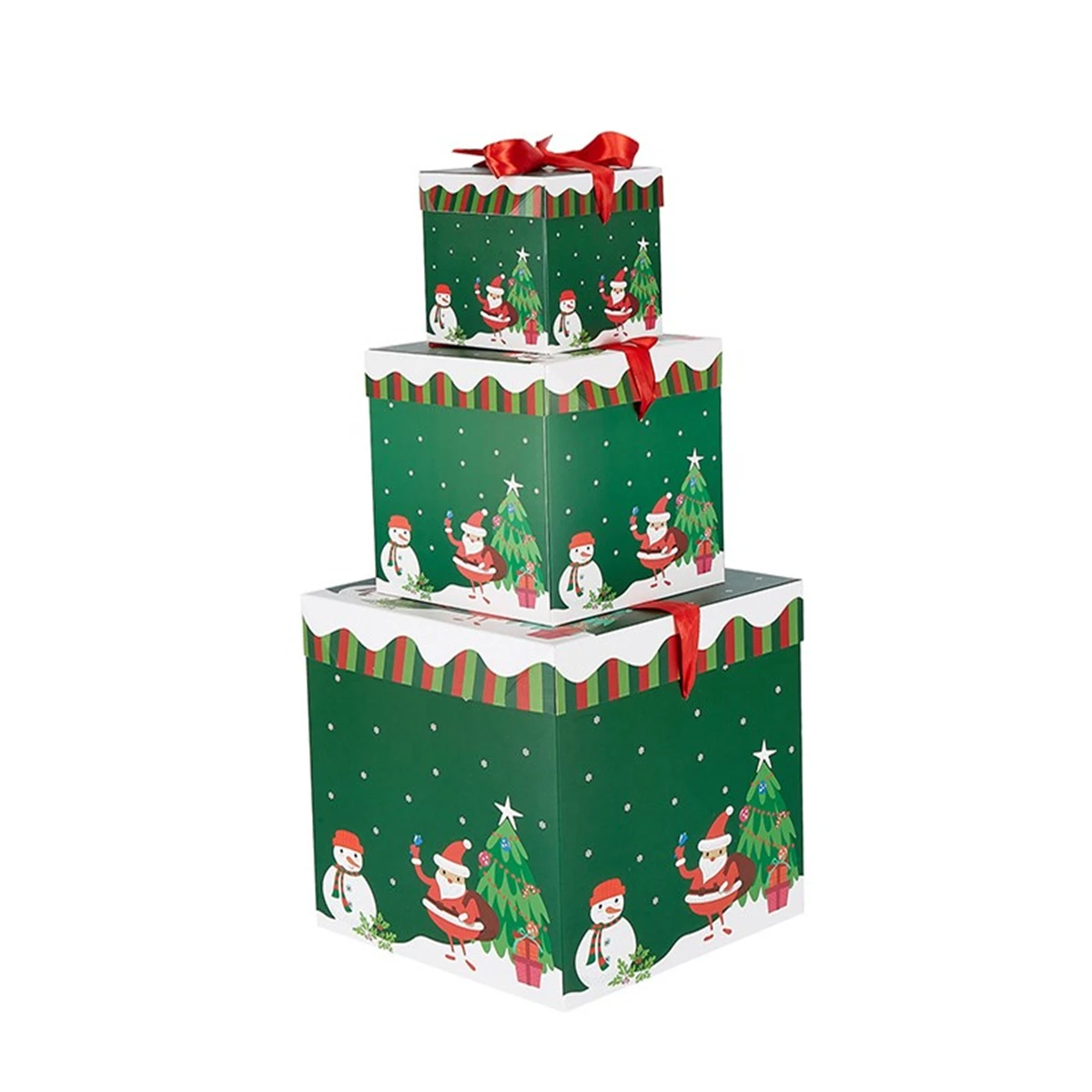 3PCS Christmas Souvenir Box Square Shaped Stackable Holiday Paper Boxs Tower Xmas Cookie Candy Present Packaging Christmas Decor
3PCS Christmas Souvenir Box Square Shaped Stackable Holiday Paper Boxs Tower Xmas Cookie Candy Present Packaging Christmas Decor