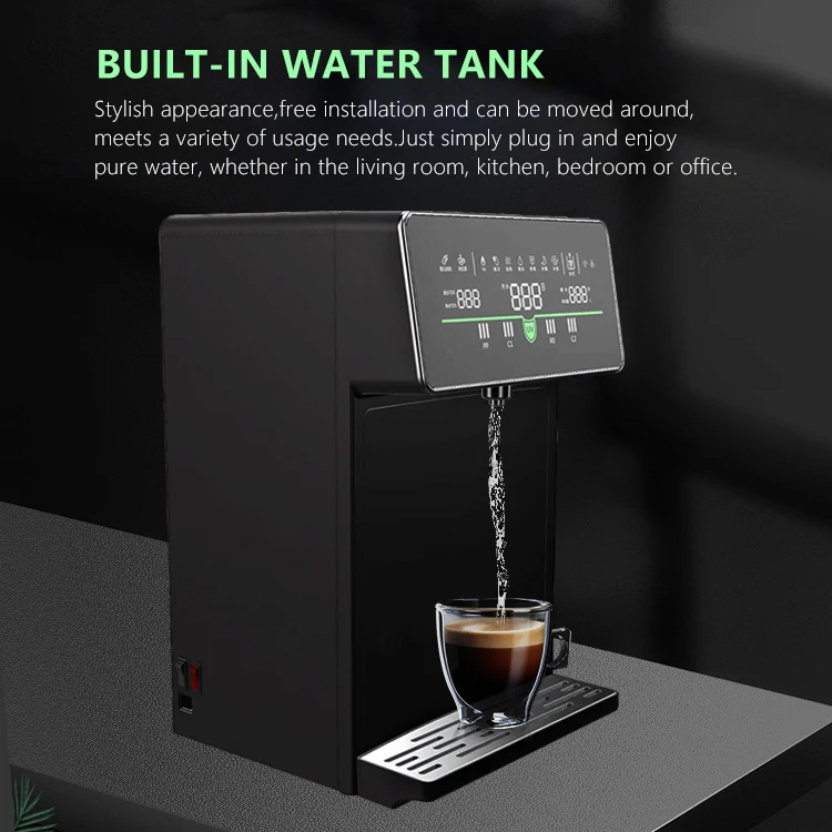 3-Stage Countertop Water Dispenser for Office UV Lamp Tankless Purifier Plastic Housing Easy Desktop Installation Household Use
3-Stage Countertop Water Dispenser for Office UV Lamp Tankless Purifier Plastic Housing Easy Desktop Installation Household Use