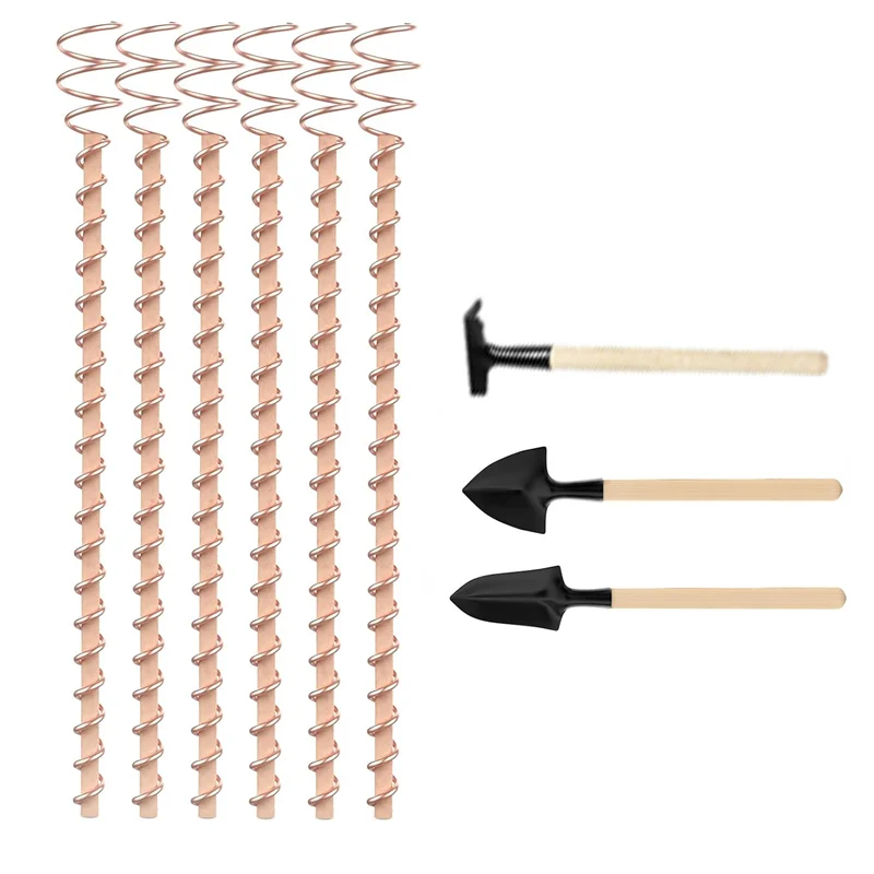 T02C!Electroculture Plant Stakes Kit 6Pcs 11.5Inch Long Electroculture Gardening Copper Coil Antennas For Growing Garden, Plants
T02C!Electroculture Plant Stakes Kit 6Pcs 11.5Inch Long Electroculture Gardening Copper Coil Antennas For Growing Garden, Plants
