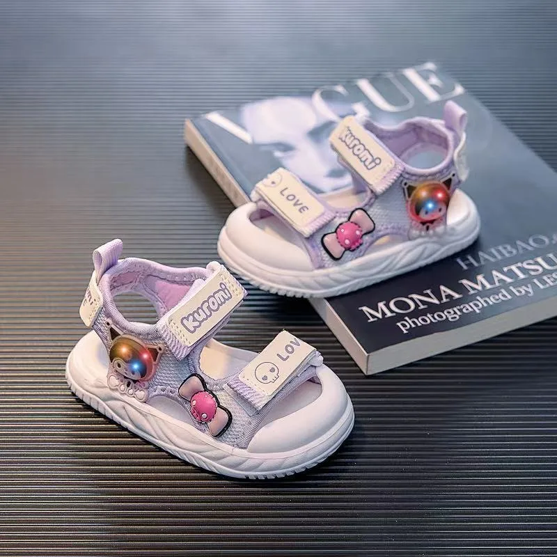 Summer Kuromi Anime Kawaii Sanrio Ins Baby Causal Sandals Cute Soft Soles Outdoor Running Shoes Lovely Gifts for Kids
Summer Kuromi Anime Kawaii Sanrio Ins Baby Causal Sandals Cute Soft Soles Outdoor Running Shoes Lovely Gifts for Kids