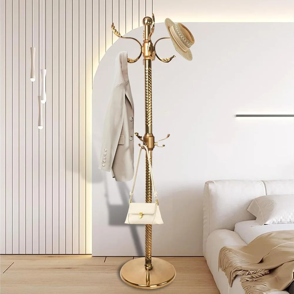 Stainless Steel Coat Rack, Metal Coat Rack Freestanding with 14 Hooks,Classic Sturdy Hall Tree with disc base, For such as coats
Stainless Steel Coat Rack, Metal Coat Rack Freestanding with 14 Hooks,Classic Sturdy Hall Tree with disc base, For such as coats