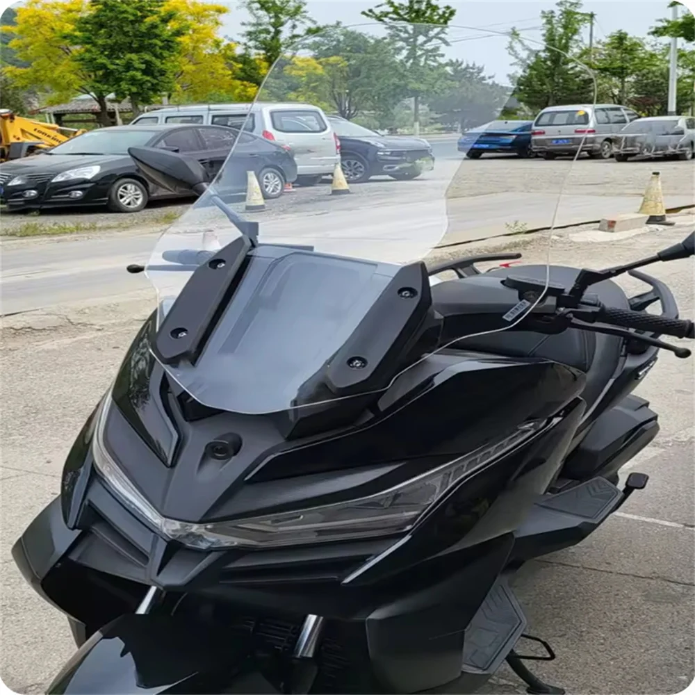 For LONGIN VOGE 350 SR4MAX windshield modification VOGE350 high rain protection chest plate and increased windshield height
For LONGIN VOGE 350 SR4MAX windshield modification VOGE350 high rain protection chest plate and increased windshield height