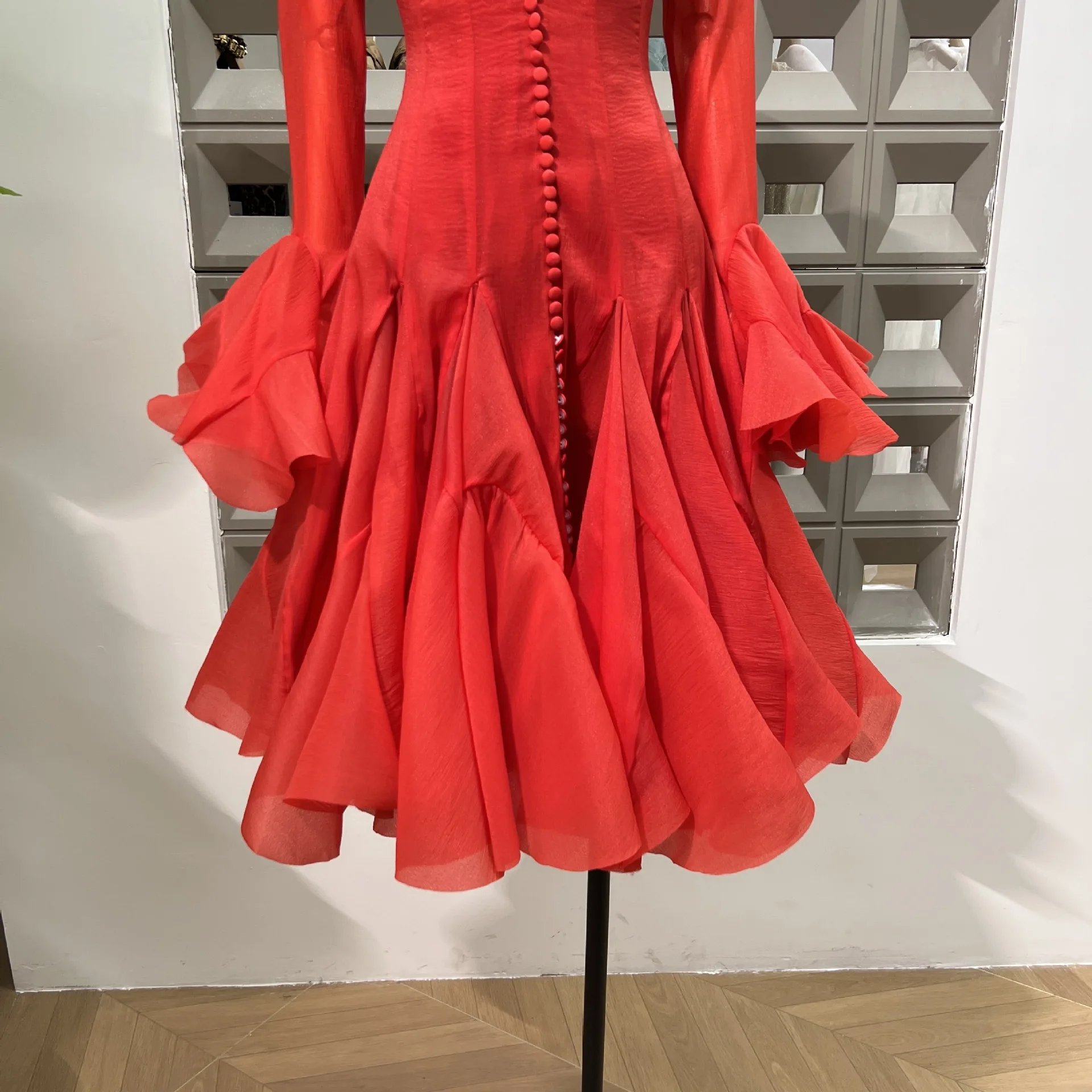 Fashion 2025 Luxury High Quality Autumn Button-down Red Women's Dresses Tight Party Shirt Short Casual Dresses-GZ014YYY
Fashion 2025 Luxury High Quality Autumn Button-down Red Women's Dresses Tight Party Shirt Short Casual Dresses-GZ014YYY