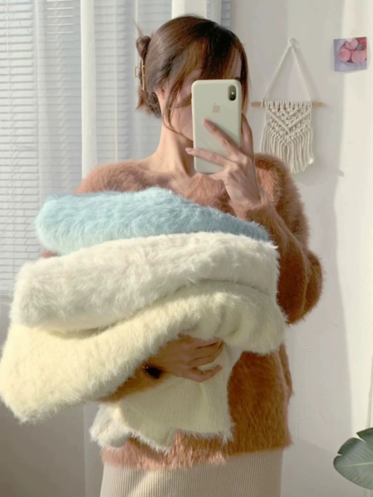 Свитер из искусственной норки Fuzzy V-Ne Lazy Sle, мягкий вязаный шерстяной топ Nouriing Camere, женский свободный крой, длинный све
Свитер из искусственной норки Fuzzy V-Ne Lazy Sle, мягкий вязаный шерстяной топ Nouriing Camere, женский свободный крой, длинный све