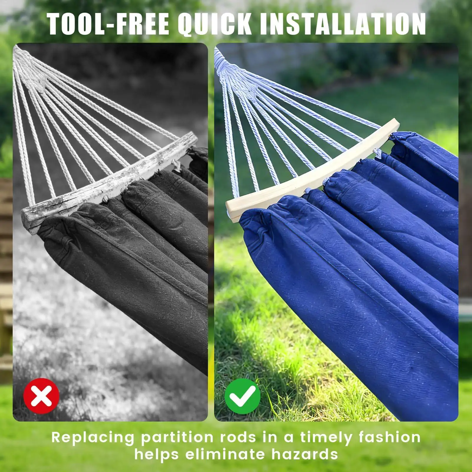 Hammock Spreader Bar Replacement 2 Pieces 10-Hole Swing Wooden Crossbars Hammock Crossbars Replacement For Outdoor Patio Camping
Hammock Spreader Bar Replacement 2 Pieces 10-Hole Swing Wooden Crossbars Hammock Crossbars Replacement For Outdoor Patio Camping