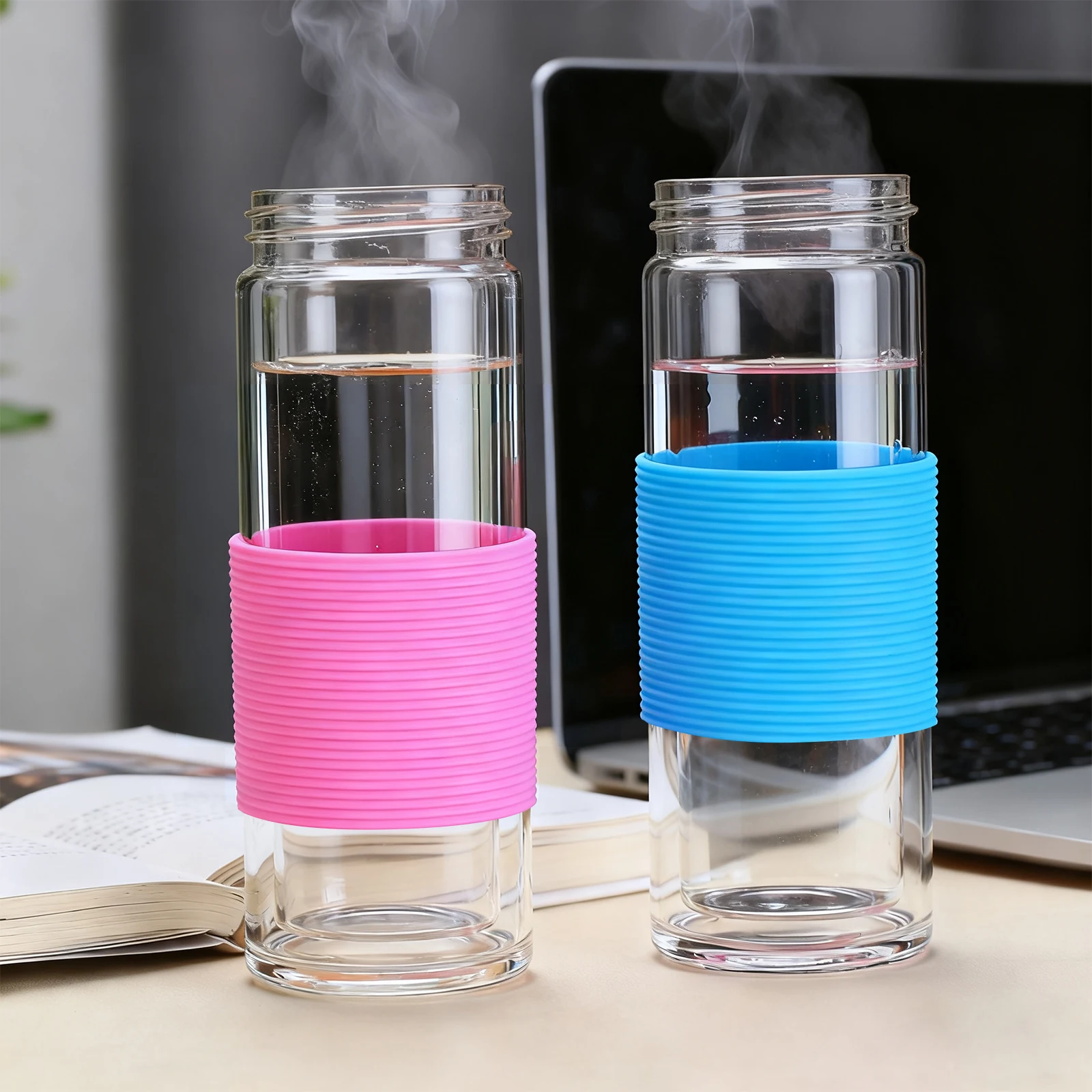 5Pcs Silicone Glass Cup Covers Comfortable Heat Insulated Bottle Sleeve Multipurpose Silicone Bottle Bands for Sublimation
5Pcs Silicone Glass Cup Covers Comfortable Heat Insulated Bottle Sleeve Multipurpose Silicone Bottle Bands for Sublimation