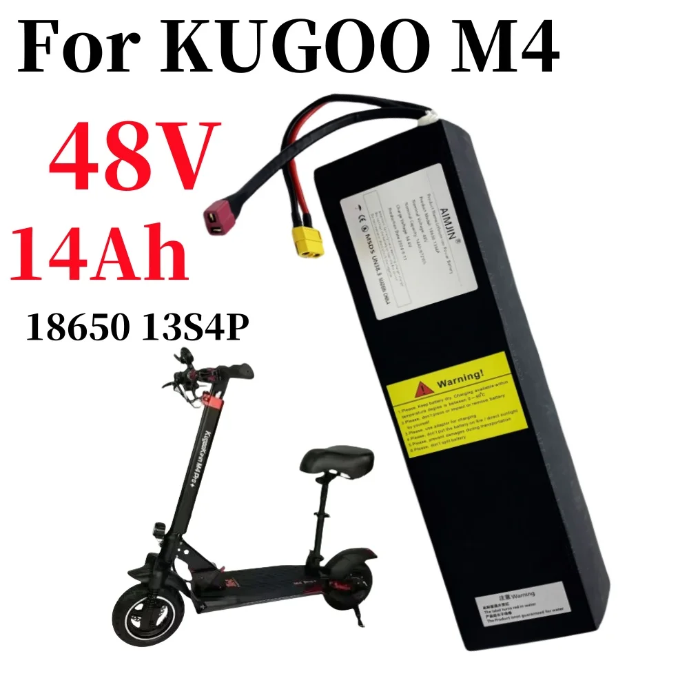 Original 13s4p for Kugoo M4 48V 14000mAh high-power 672Wh 18650 Li-ion Battery Pack M4 Electric Scooter Battery Built in BMS
Original 13s4p for Kugoo M4 48V 14000mAh high-power 672Wh 18650 Li-ion Battery Pack M4 Electric Scooter Battery Built in BMS
