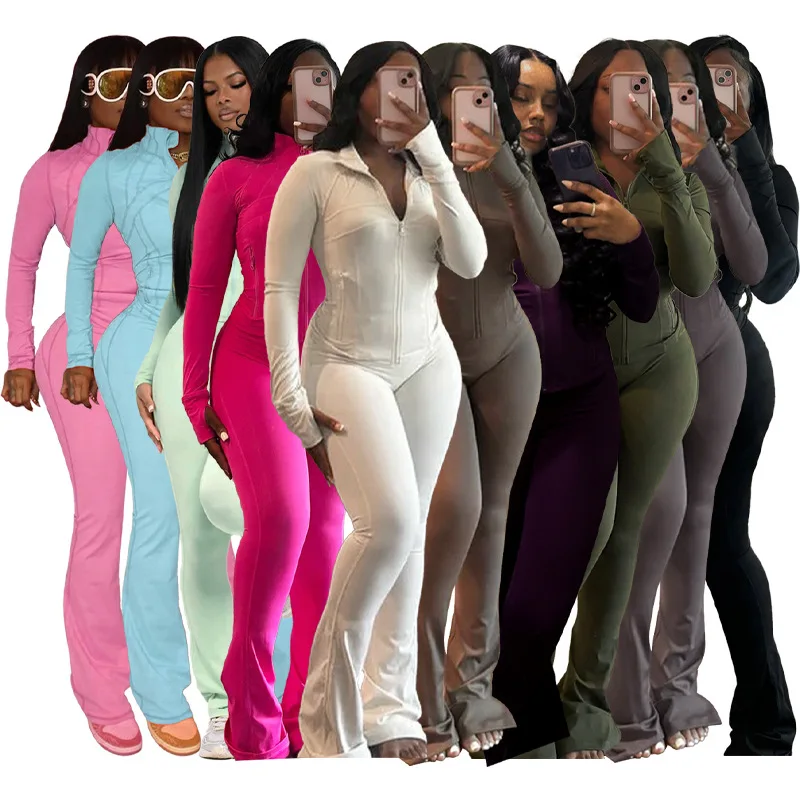 PYMQR New 2024 Autumn Winter Tracksuit Multi Color Two-piece Set Woman Long Sleeve Stand Collar Zip Up Jogger Flare Pant Outfits
PYMQR New 2024 Autumn Winter Tracksuit Multi Color Two-piece Set Woman Long Sleeve Stand Collar Zip Up Jogger Flare Pant Outfits
