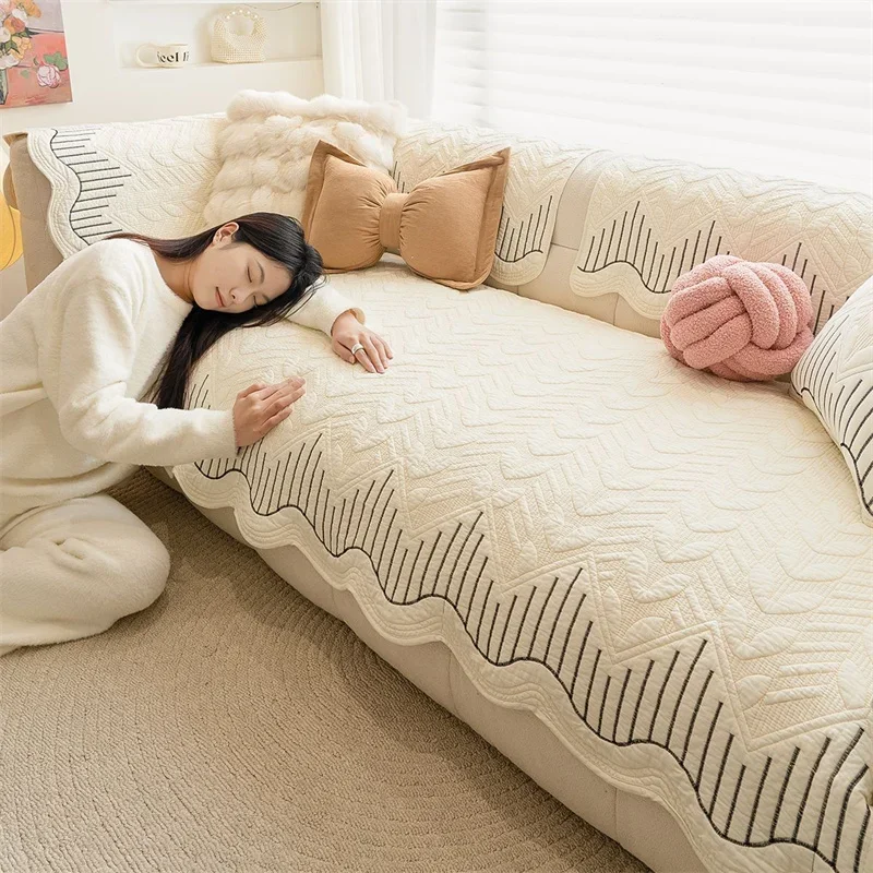 French Style Cotton Sofa Cover Four Season Universal Sofa Towel Non-slip Anti-dirty L Shaped Corner Couch Cover for Living Room
French Style Cotton Sofa Cover Four Season Universal Sofa Towel Non-slip Anti-dirty L Shaped Corner Couch Cover for Living Room
