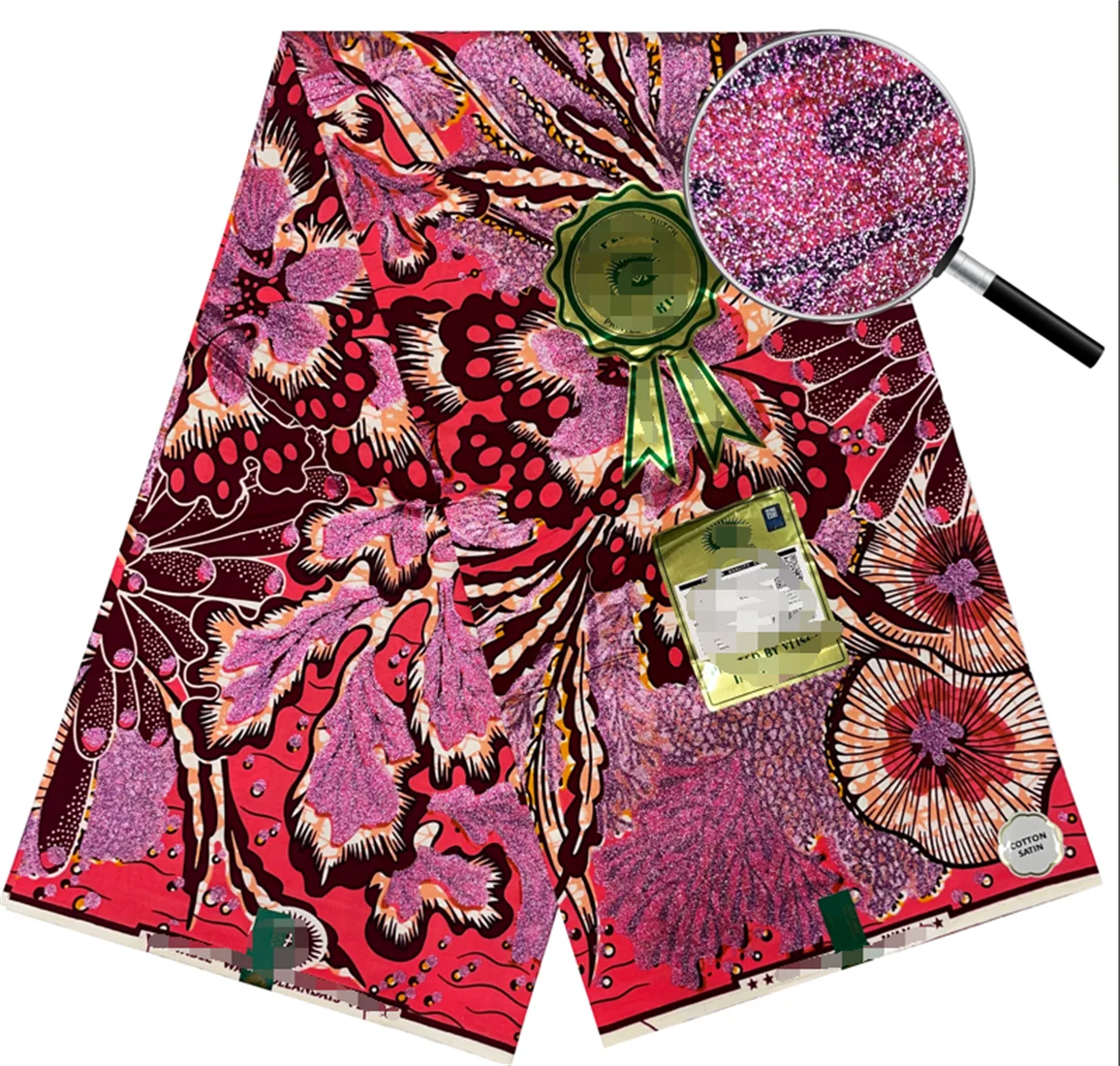 2024 Nigerian African Wax Fabrics Cotton Print Wrap Batik Ankara High Quality Original Pagne Veritable Super Golden Material
2024 Nigerian African Wax Fabrics Cotton Print Wrap Batik Ankara High Quality Original Pagne Veritable Super Golden Material