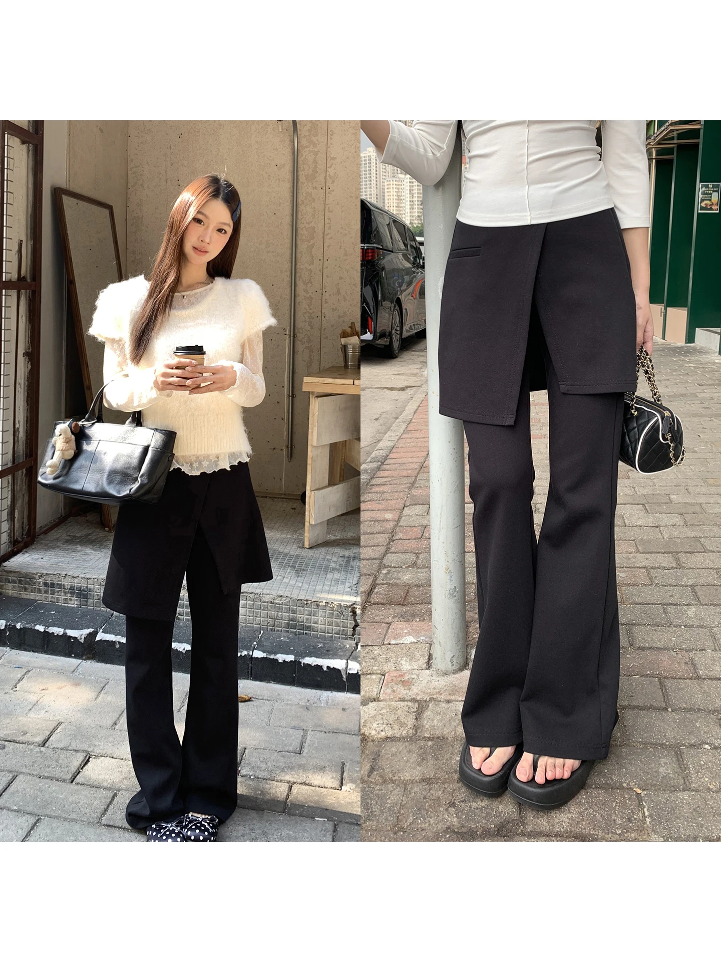 Bla Flared Wide Leg Pants Women's 2026 New Sle Trendy Casual Pants Korean Sle Skirt Pants Low Waist Cotton Blend
Bla Flared Wide Leg Pants Women's 2026 New Sle Trendy Casual Pants Korean Sle Skirt Pants Low Waist Cotton Blend