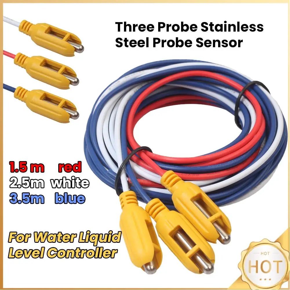 Three Probe Stainless Steel Probe Sensor for Water Liquid Level Controller
Three Probe Stainless Steel Probe Sensor for Water Liquid Level Controller