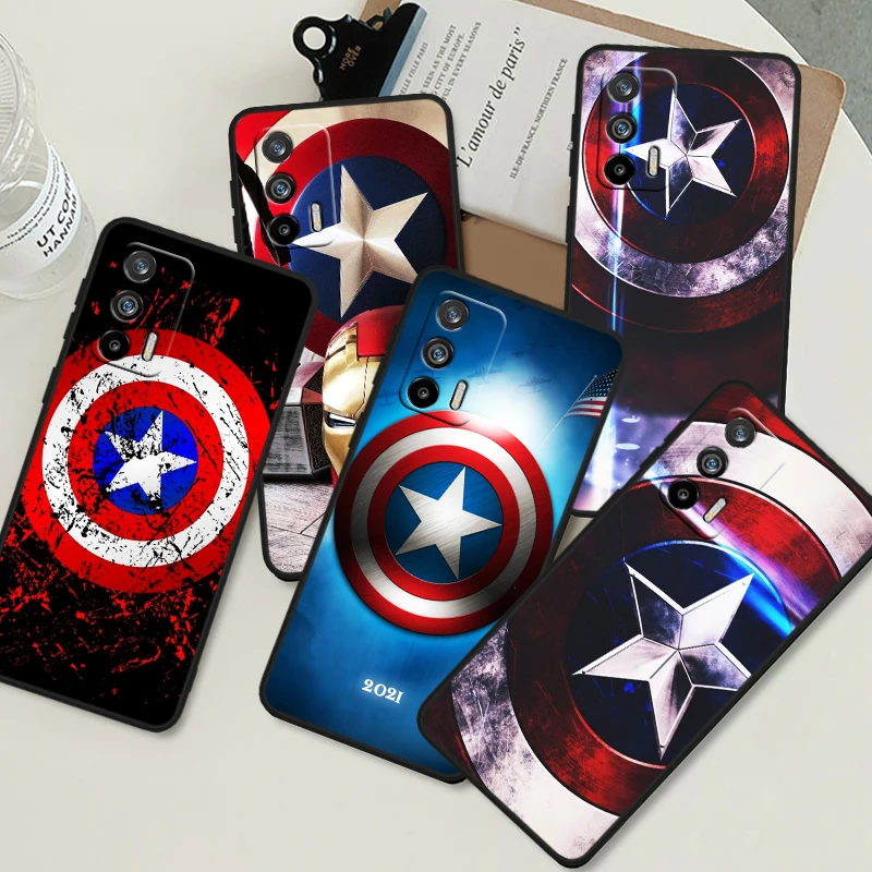 Captain America Shield Marvel For OPPO Realme GT3 2 C55 C33 C35 C30S C31 X3 X2 Q5i Q3S C21Y Pro Black Silicone Phone Case
Captain America Shield Marvel For OPPO Realme GT3 2 C55 C33 C35 C30S C31 X3 X2 Q5i Q3S C21Y Pro Black Silicone Phone Case