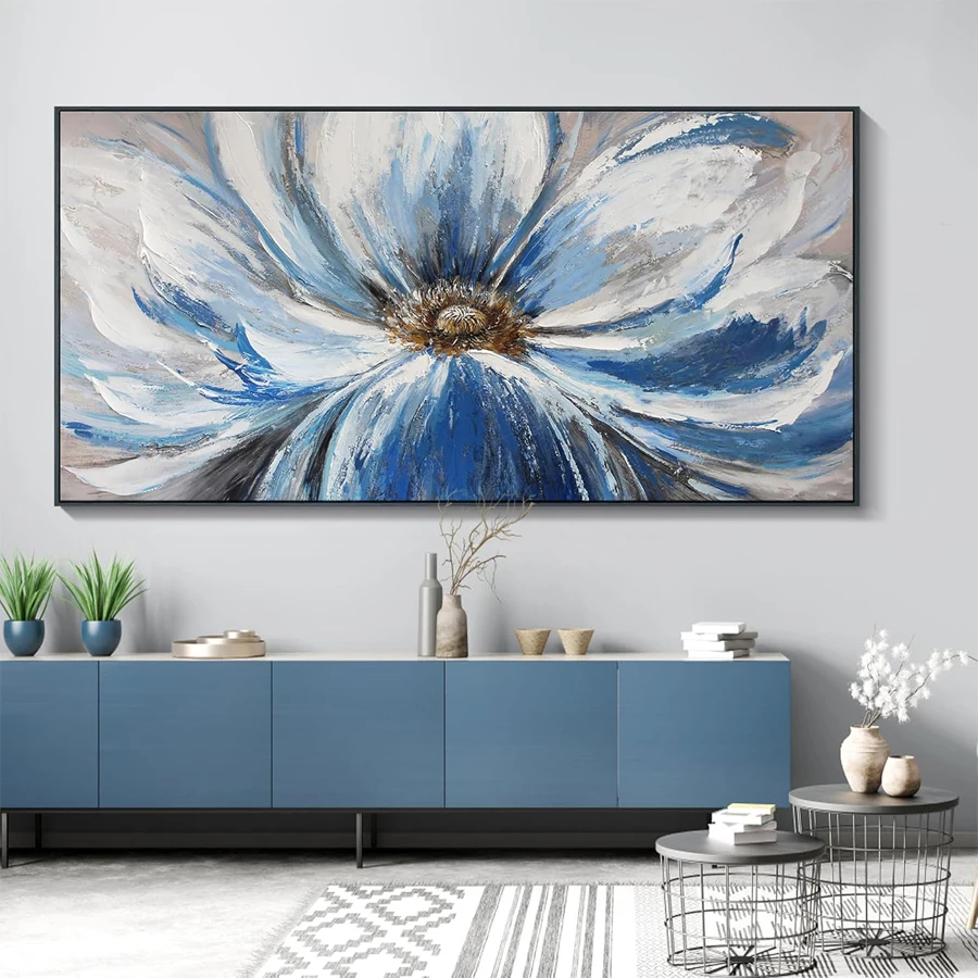 Floral diamond painting kits abstract blue white flower Living Room Home Decoration Bedroom Decoration Aesthetics Blue Large art
Floral diamond painting kits abstract blue white flower Living Room Home Decoration Bedroom Decoration Aesthetics Blue Large art
