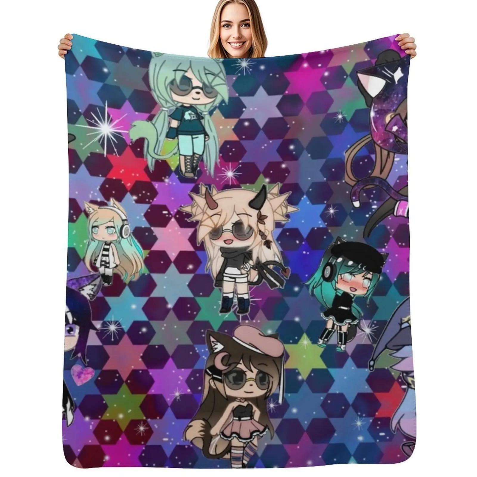 Gacha Life Girl bundle pack stars Throw Blanket Thin Soft Blanket for Summer Night Sleeping
Gacha Life Girl bundle pack stars Throw Blanket Thin Soft Blanket for Summer Night Sleeping