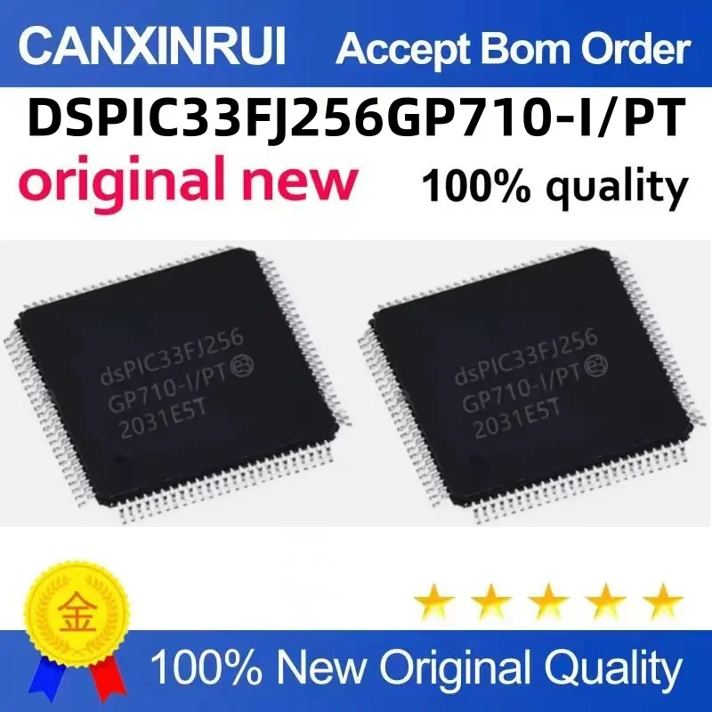 DSPIC33FJ256GP710-I/PF/PT new original package TQFP-100 microcontroller
DSPIC33FJ256GP710-I/PF/PT new original package TQFP-100 microcontroller