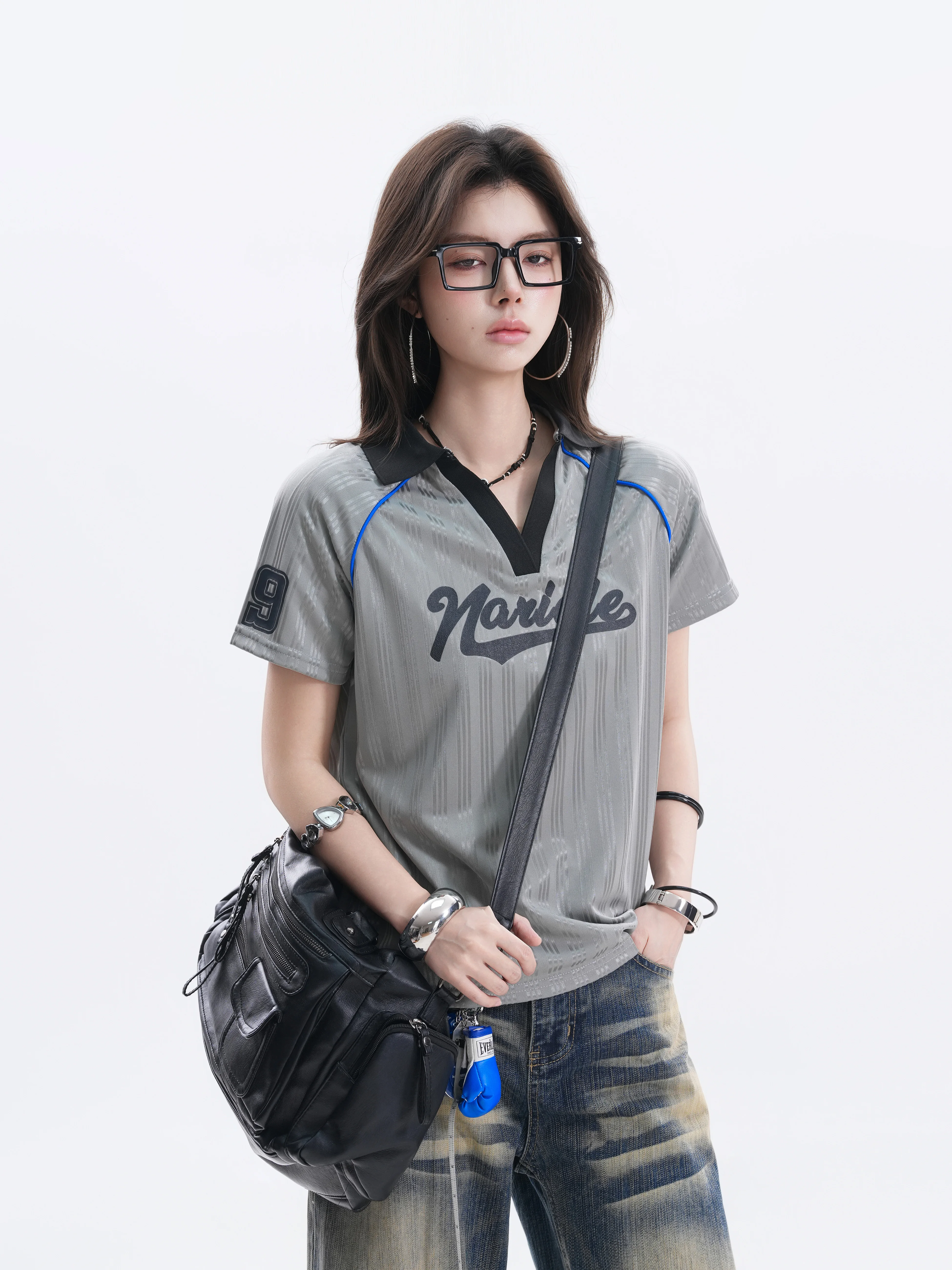 American Sports Style Color Block Printed Striped Shirt Short Sleeve Summer Couple Half Sleeve T Casual Loose Fit Polyes...
American Sports Style Color Block Printed Striped Shirt Short Sleeve Summer Couple Half Sleeve T Casual Loose Fit Polyes...