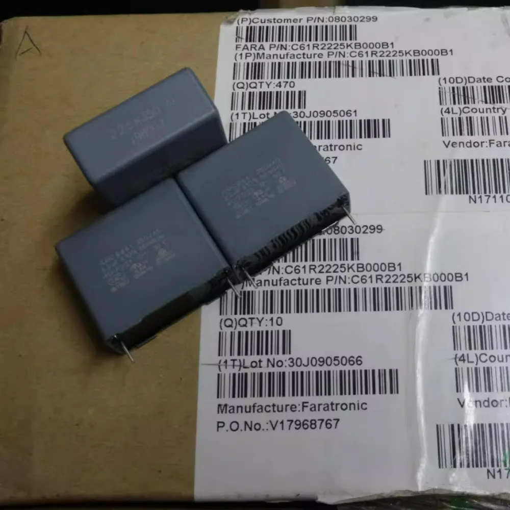 5pcs/lot C61 2.2uf/350vAC 2u2 225 Brand New 28mm Film Capacitor C61R2225KB00
5pcs/lot C61 2.2uf/350vAC 2u2 225 Brand New 28mm Film Capacitor C61R2225KB00