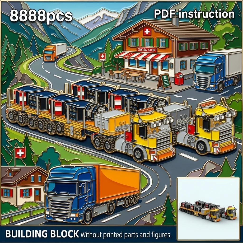 Adult Collector Brick MOC Heavy Duty Construction Truck Building Blocks Ballast Flatbed Trailer Engineering Transport Vehicle
Adult Collector Brick MOC Heavy Duty Construction Truck Building Blocks Ballast Flatbed Trailer Engineering Transport Vehicle