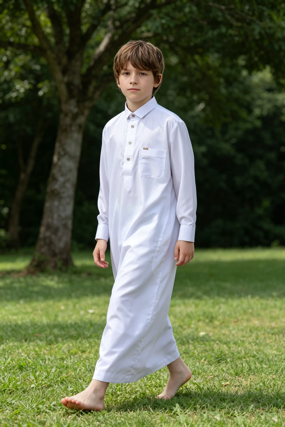 White Loose Long Robe For Boys Collar Design Jubba Thobe Daffah Dishdasha Muslim Traditional Islam Kaftan Children Prayer Outfit
White Loose Long Robe For Boys Collar Design Jubba Thobe Daffah Dishdasha Muslim Traditional Islam Kaftan Children Prayer Outfit