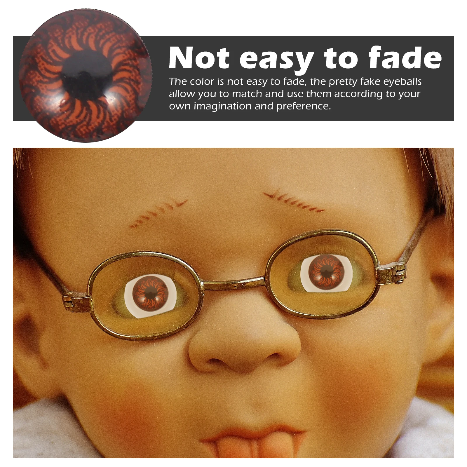 50pcs Simulation Eye Props For Making Craft Diy Plastic Eyeballs Decorative Stuffed Animal Halloween Crafts Fake Eyes
50pcs Simulation Eye Props For Making Craft Diy Plastic Eyeballs Decorative Stuffed Animal Halloween Crafts Fake Eyes