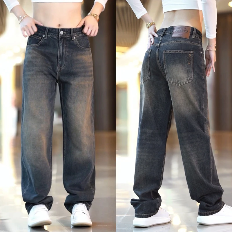 Retro Embroidered Denim Pants Men's Loose Faion Wide Leg Pants Casual Straight Cut Trousers Floor Length Durable Cotton
Retro Embroidered Denim Pants Men's Loose Faion Wide Leg Pants Casual Straight Cut Trousers Floor Length Durable Cotton