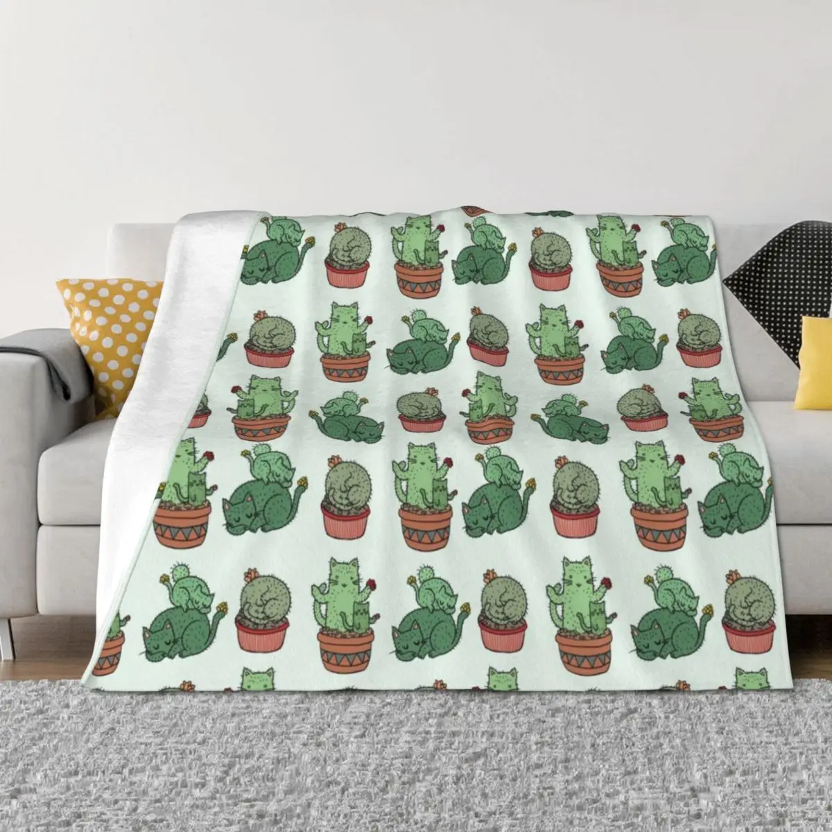 Cactus Cats Throw Blanket Furrys Winter beds Kid'S Blankets For Sofas Blankets
Cactus Cats Throw Blanket Furrys Winter beds Kid'S Blankets For Sofas Blankets