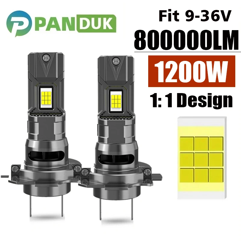 PANDUK Mini H7 LED Headlight Bulb 18pcs CSP H1 H4 H11 Car Headlamp Fog Lamps Canbus H7 9005 Led Turbo Auto White 6000K 12V 24V
PANDUK Mini H7 LED Headlight Bulb 18pcs CSP H1 H4 H11 Car Headlamp Fog Lamps Canbus H7 9005 Led Turbo Auto White 6000K 12V 24V