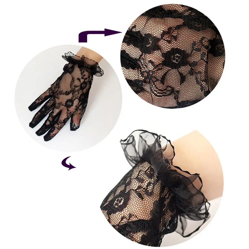 Women Fashion Lace Summer Breathable Floral Side Driving Gloves Short Gloves Lace Gloves Women Gloves Mittens
Women Fashion Lace Summer Breathable Floral Side Driving Gloves Short Gloves Lace Gloves Women Gloves Mittens