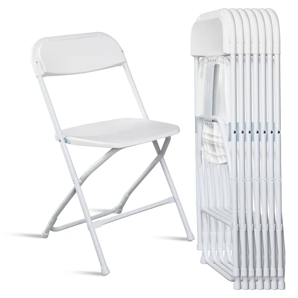 6 Pack Plastic Folding Chairs White Heavy Duty Indoor Outdoor Portable Stackable Chairs for Party Office Event
6 Pack Plastic Folding Chairs White Heavy Duty Indoor Outdoor Portable Stackable Chairs for Party Office Event