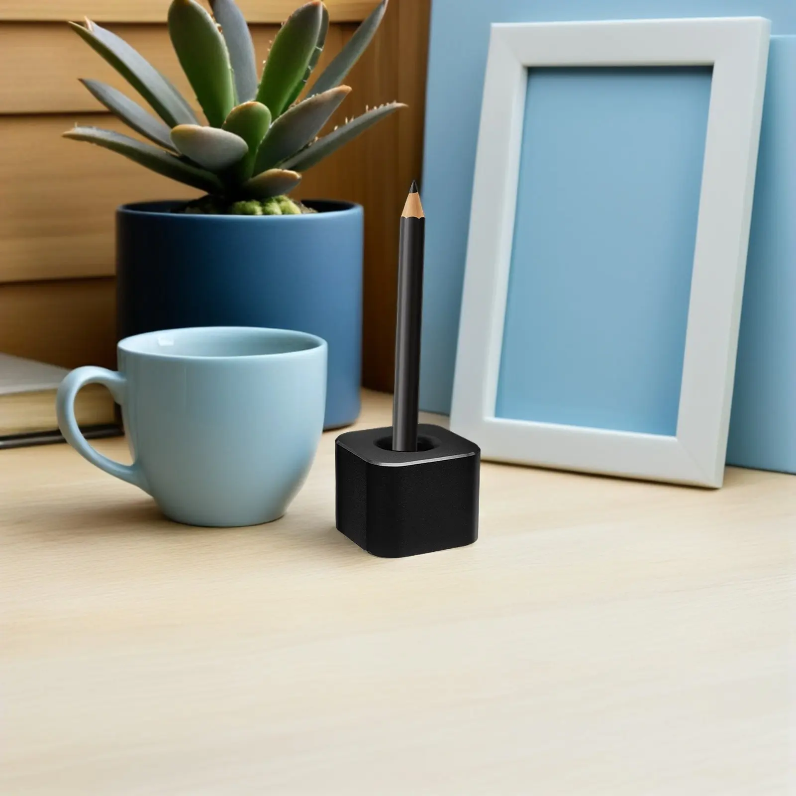 2Pcs Metal Pen Holder Aluminum Single Pen Stand Black Square Base Student Desk Organizer Office Desktop Pencil Holder
2Pcs Metal Pen Holder Aluminum Single Pen Stand Black Square Base Student Desk Organizer Office Desktop Pencil Holder