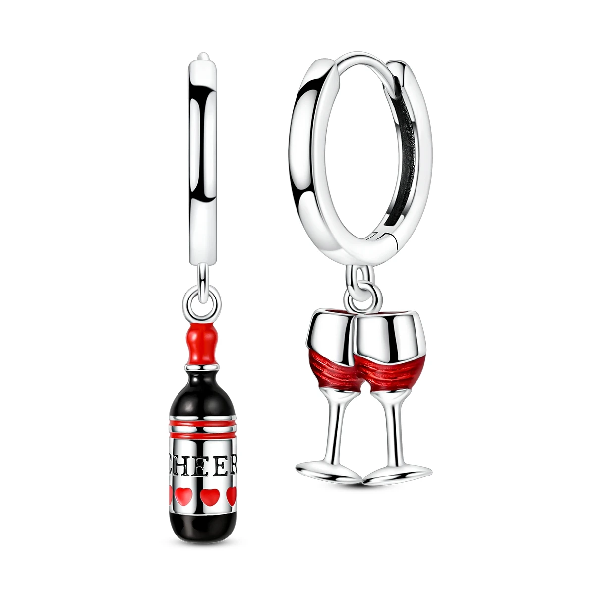 Original 925 Silver Drop Earring Red Wine Glass Asymmetry Earring For Woman Jewelry
Original 925 Silver Drop Earring Red Wine Glass Asymmetry Earring For Woman Jewelry