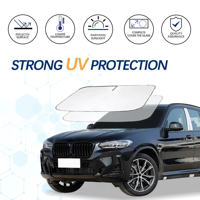 Car Windshield Sun Shade For BMW X3 2018-2023 Sunshade Summer Visor Protector Foldable Blocks UV Rays Protection Accessories
Car Windshield Sun Shade For BMW X3 2018-2023 Sunshade Summer Visor Protector Foldable Blocks UV Rays Protection Accessories