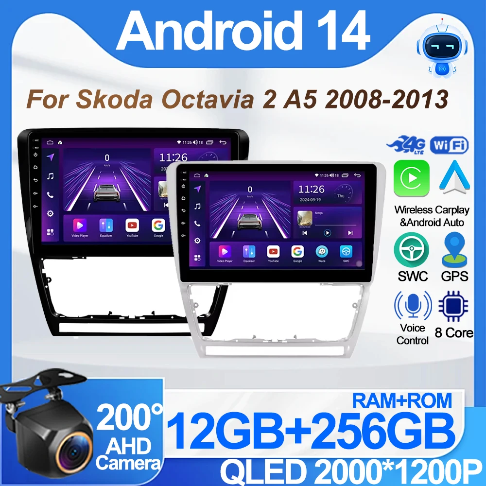 Android 14 For Skoda Octavia 2 A5 2008 - 2013 Multimedia Car Radio No 2Din DVD 4G Auto WiFi Player Screen GPS Stereo Navigation
Android 14 For Skoda Octavia 2 A5 2008 - 2013 Multimedia Car Radio No 2Din DVD 4G Auto WiFi Player Screen GPS Stereo Navigation