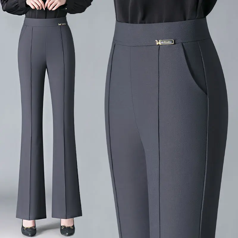 Simplicity Winter New Flare Pants Women Solid Pockets Butterfly Log Elastic High Waist Casual Plus Velvet Slim Straight Trousers
Simplicity Winter New Flare Pants Women Solid Pockets Butterfly Log Elastic High Waist Casual Plus Velvet Slim Straight Trousers