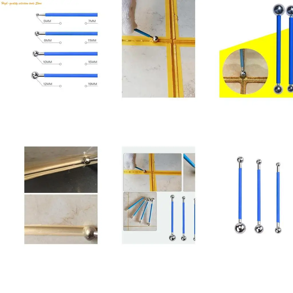 203F 4 Pieces Tile Caulk Finishing Tool Tile Joint Tool Double Steel Pressed Ball
203F 4 Pieces Tile Caulk Finishing Tool Tile Joint Tool Double Steel Pressed Ball