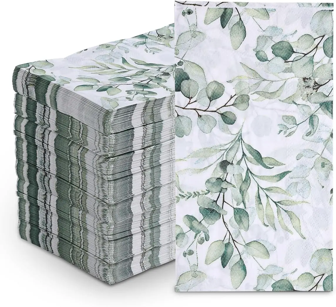 100 Green Leaves Paper Napkins for Party Table Decor, Disposable Hand Towels for Bathroom Baby Shower
100 Green Leaves Paper Napkins for Party Table Decor, Disposable Hand Towels for Bathroom Baby Shower