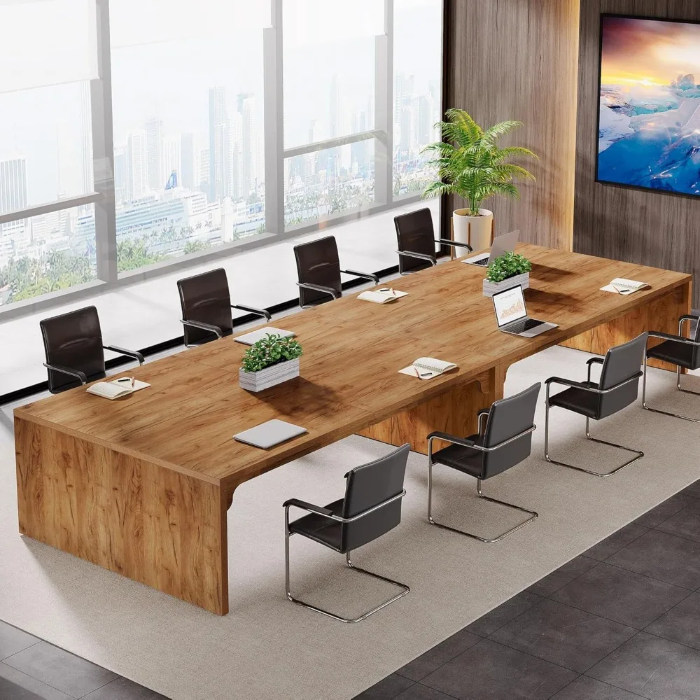 13FT Conference Table, Large Rectangle Conference Room Table, Long Meeting Seminar Table Business Tables for 12-16 People (Four
13FT Conference Table, Large Rectangle Conference Room Table, Long Meeting Seminar Table Business Tables for 12-16 People (Four