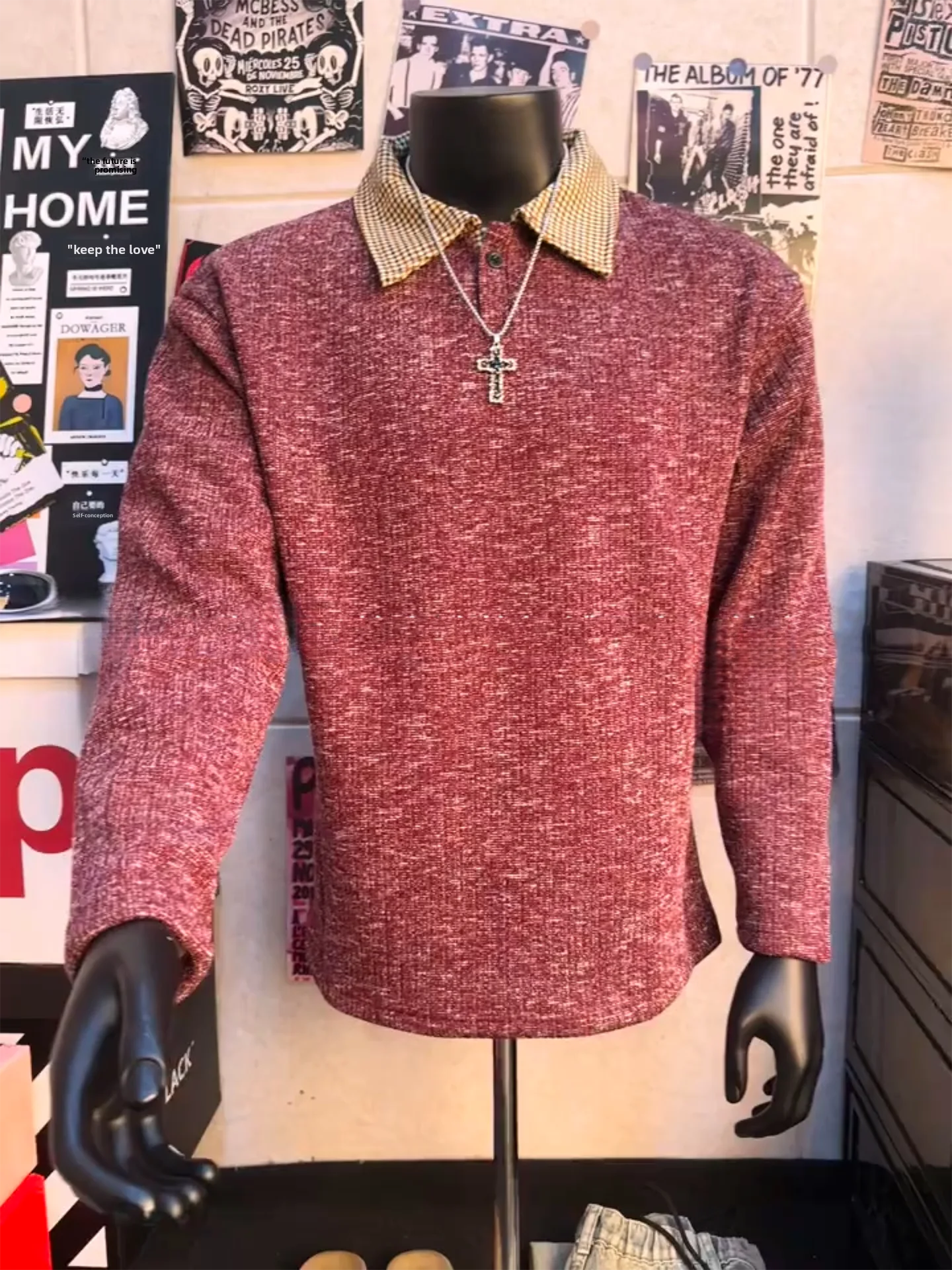 Red Wine Color irt Men's Autumn Winter Thiened Fce Lined Knitted Long Sve Sweatirts Casual Sle Regular Fit
Red Wine Color irt Men's Autumn Winter Thiened Fce Lined Knitted Long Sve Sweatirts Casual Sle Regular Fit