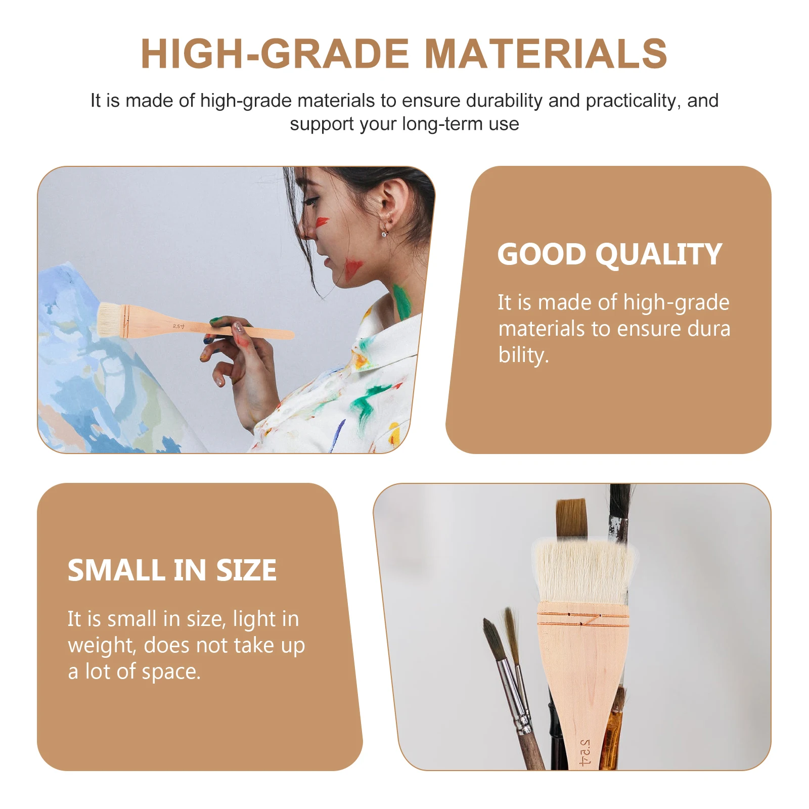 Hand Painted Shading Brush Oil Painting Tools Decorative Round Handle Brushes Art Supplies DIY Projects Gifts
Hand Painted Shading Brush Oil Painting Tools Decorative Round Handle Brushes Art Supplies DIY Projects Gifts