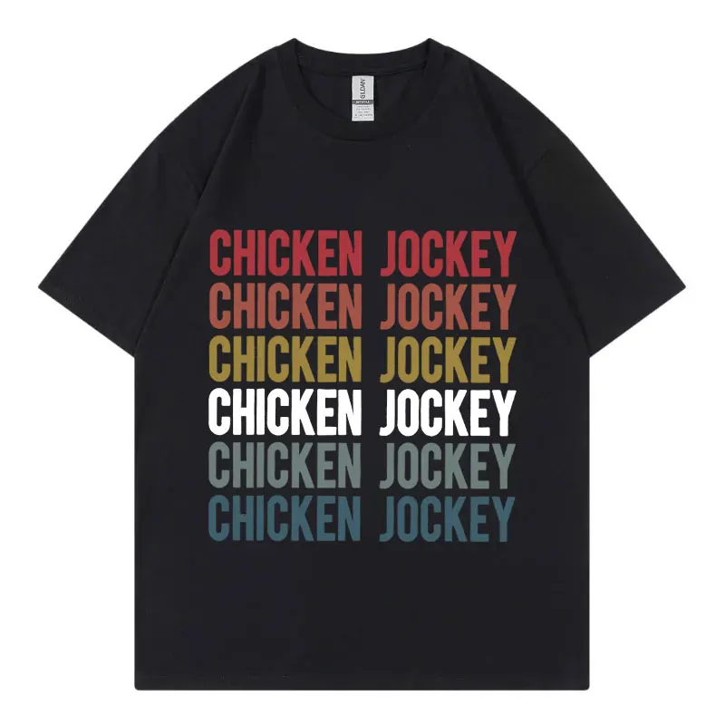 Funny Chicken Jockey Meme Humor T-shirt High Street Fashion Trend Short Sleeve T-shirts Unisex 100% Cotton Oversized T Shirts
Funny Chicken Jockey Meme Humor T-shirt High Street Fashion Trend Short Sleeve T-shirts Unisex 100% Cotton Oversized T Shirts