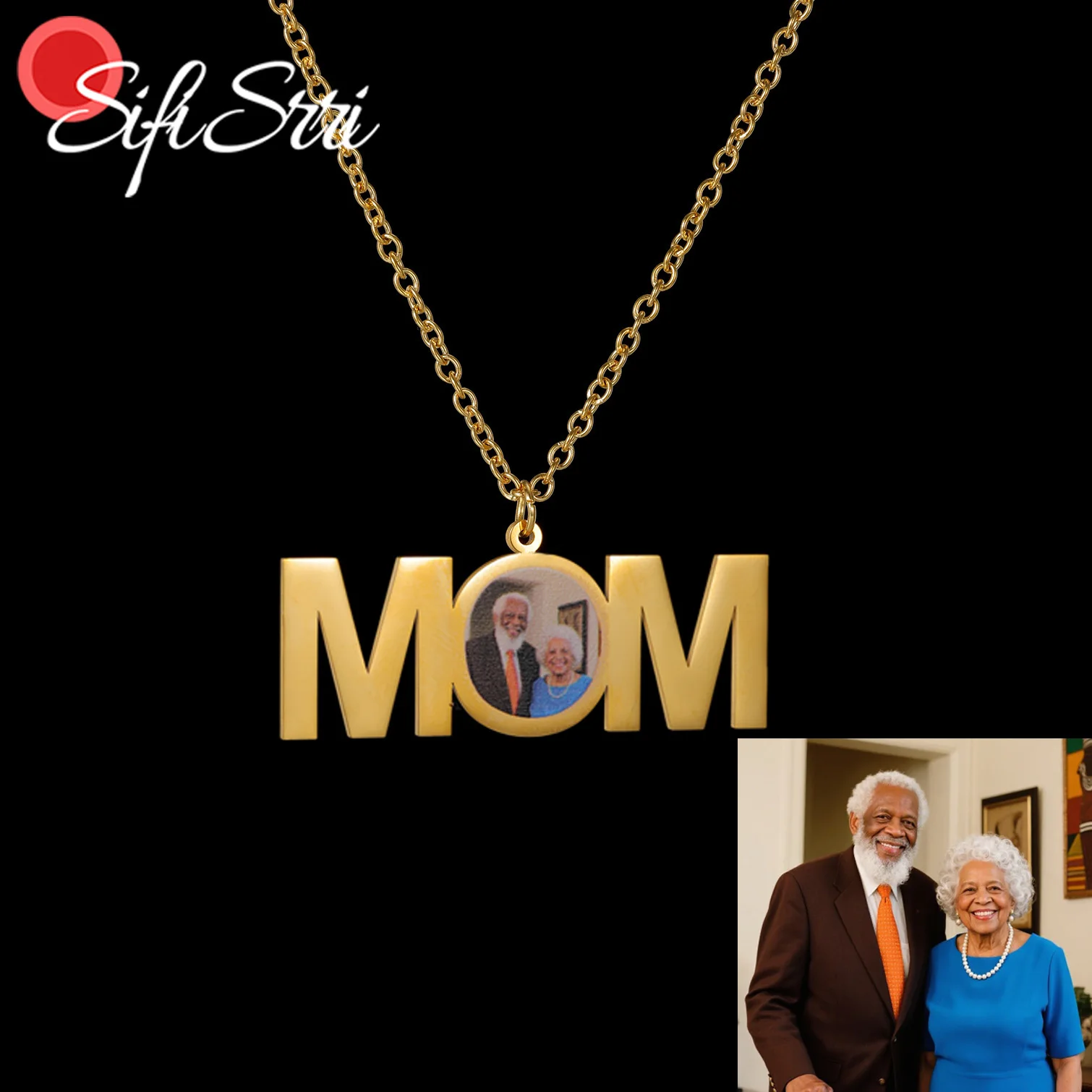 Sifisrri ожерелье с фотографией на заказ для женщин, изображение мамы и папы, ювелирные изделия из нержавеющей стали, колье, мужские цепочки, индивидуальный рождественский подарок
Sifisrri ожерелье с фотографией на заказ для женщин, изображение мамы и папы, ювелирные изделия из нержавеющей стали, колье, мужские цепочки, индивидуальный рождественский подарок