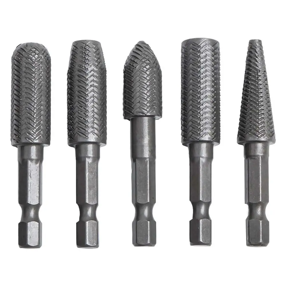 5Pcs/Set 1/4inch Hex Shank Rotary Rasp File 6.35mm Hexagonal Handle High Precision Engraving Drill Bits Steel Super Hard
5Pcs/Set 1/4inch Hex Shank Rotary Rasp File 6.35mm Hexagonal Handle High Precision Engraving Drill Bits Steel Super Hard