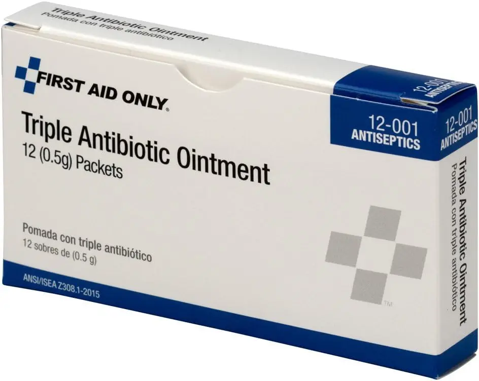 Triple Antibiotic Ointment Packets (Box of 12) - First Aid for Minor Cuts, Scrapes & Burns
Triple Antibiotic Ointment Packets (Box of 12) - First Aid for Minor Cuts, Scrapes & Burns
