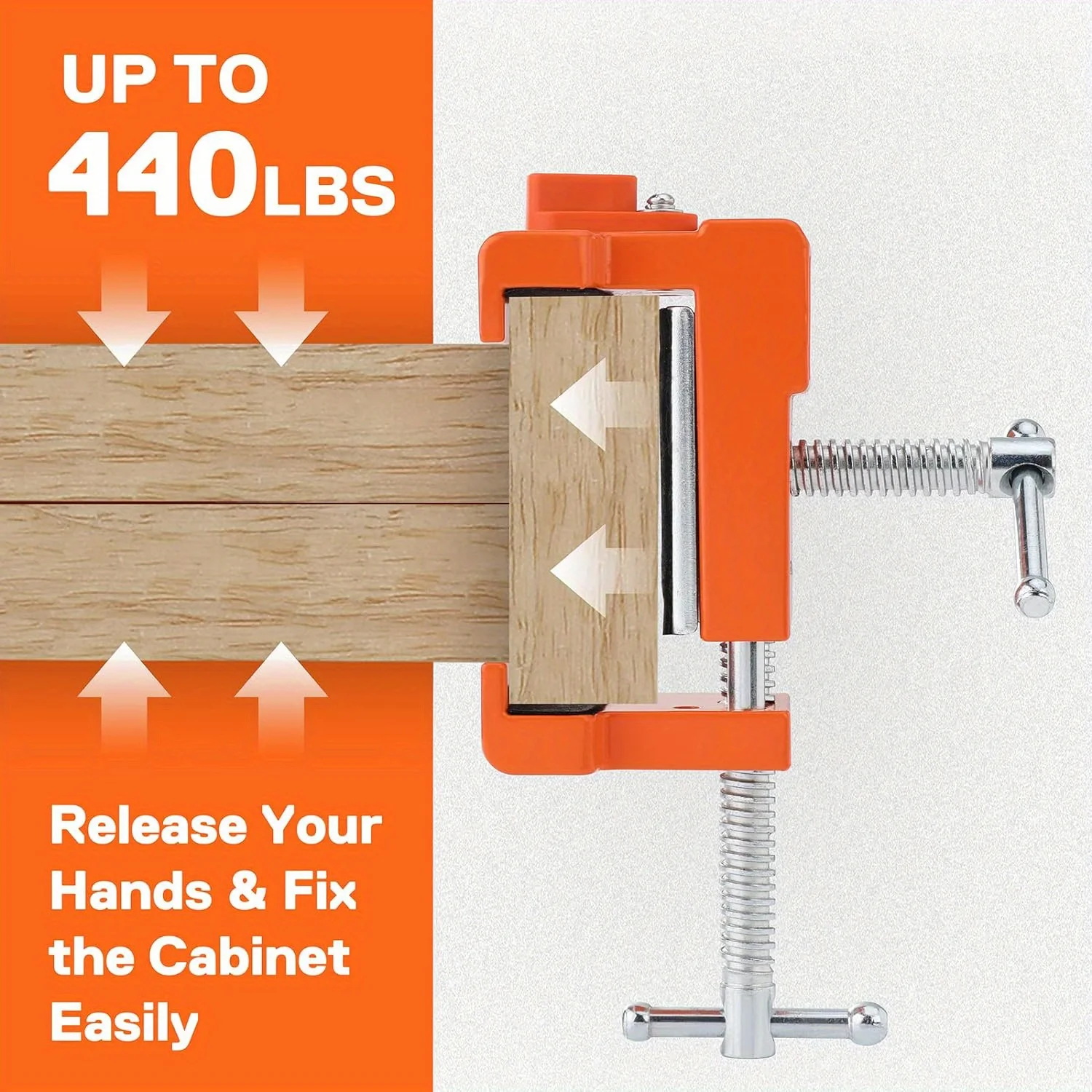 1 piece of iron cabinet clamp, 440 pound load capacity, adjustable face frame clamp, used for safety cabinet installation and ma
1 piece of iron cabinet clamp, 440 pound load capacity, adjustable face frame clamp, used for safety cabinet installation and ma