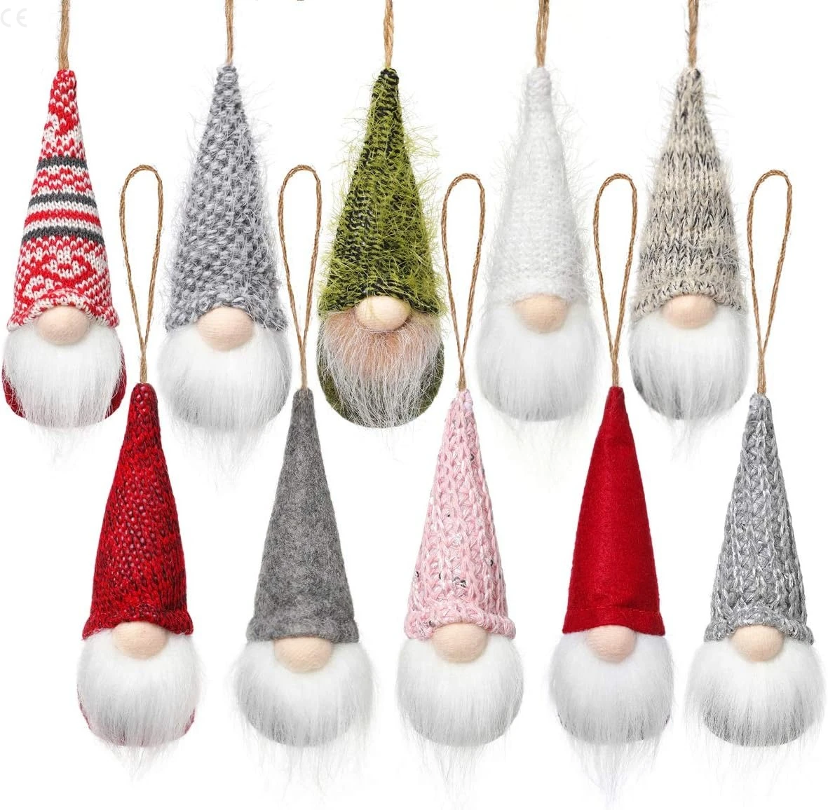 Christmas Tree Hanging Gnomes Ornaments Set of 10, Swedish Handmade Plush Gnomes Santa Elf Hanging Home Decorations
Christmas Tree Hanging Gnomes Ornaments Set of 10, Swedish Handmade Plush Gnomes Santa Elf Hanging Home Decorations