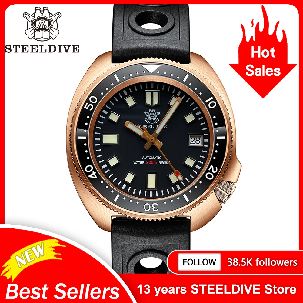 Мужские бронзовые часы для дайвинга STEELDIVE 200 м водостойкие керамические бронзовые часы с автоматическим перемещением мужские наручные часы
Мужские бронзовые часы для дайвинга STEELDIVE 200 м водостойкие керамические бронзовые часы с автоматическим перемещением мужские наручные часы